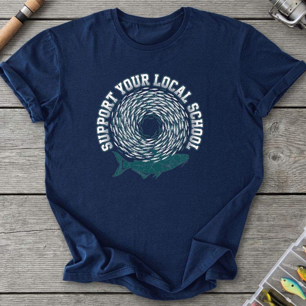 Support Your Local School T-Shirt — Navy | River Giants Club