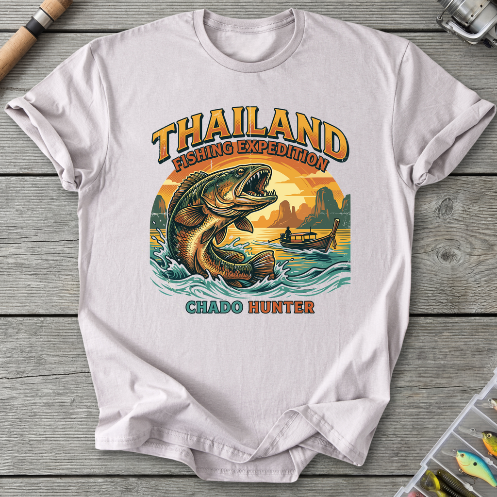Thailand Fishing Expedition T-Shirt — Ice Grey | River Giants Club