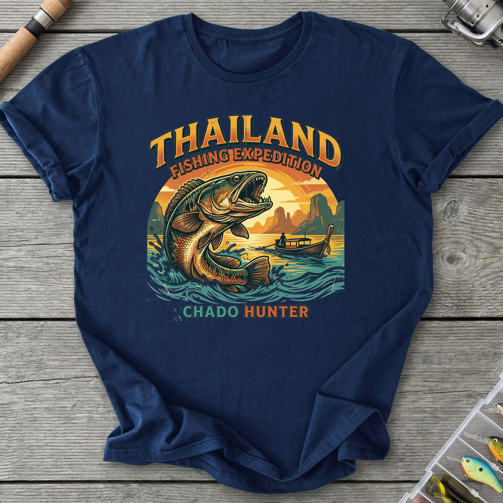 Thailand Fishing Expedition T-Shirt — Navy | River Giants Club