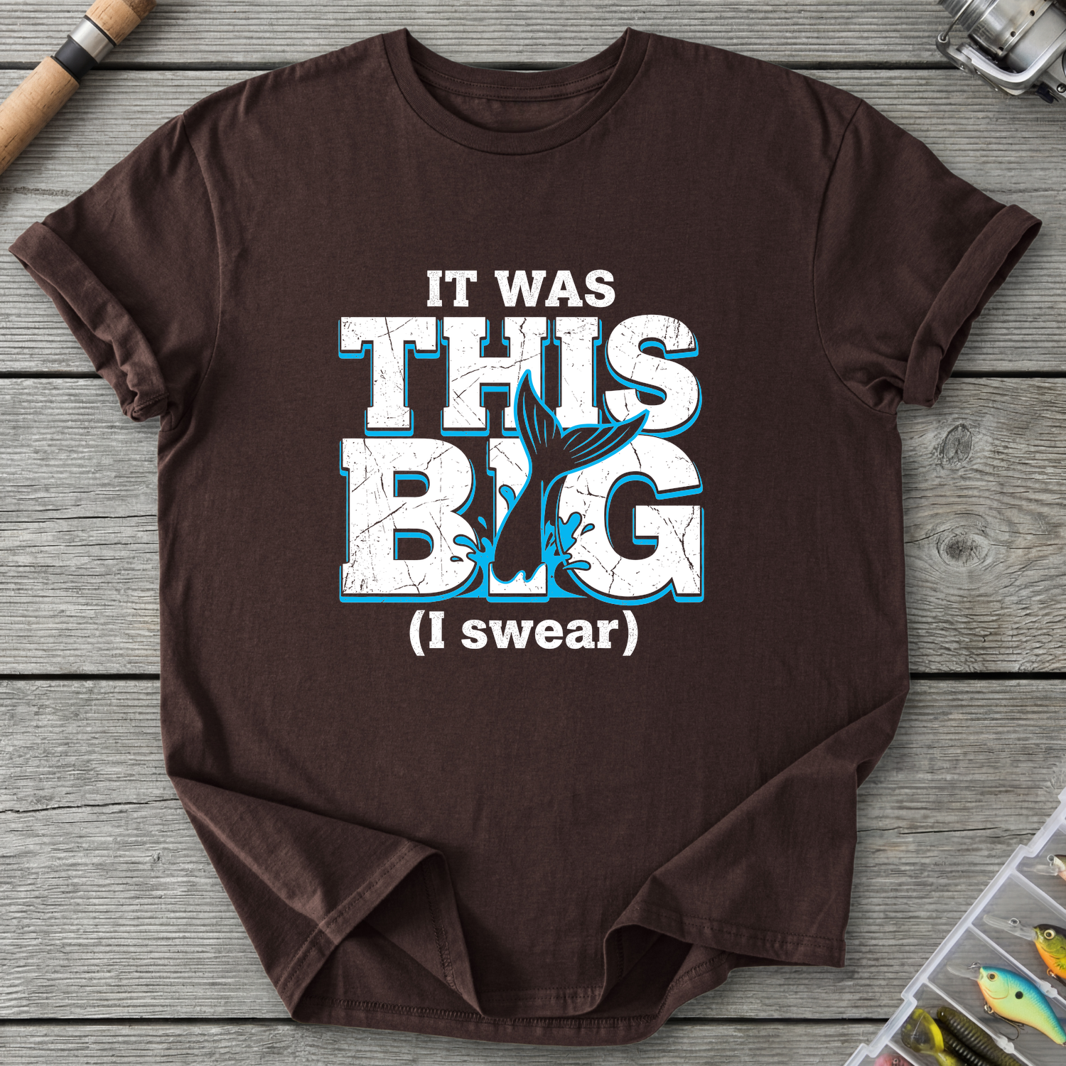 The Big Fish Lie T-Shirt — Dark Chocolate | River Giants Club
