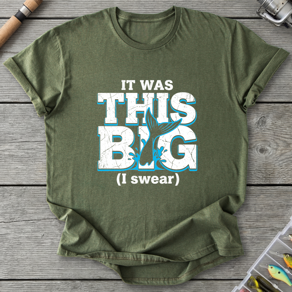 The Big Fish Lie T-Shirt — Military Green | River Giants Club