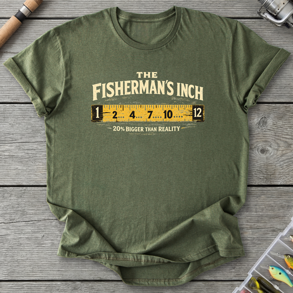 The Fisherman's Inch T-Shirt — Military Green | River Giants Club