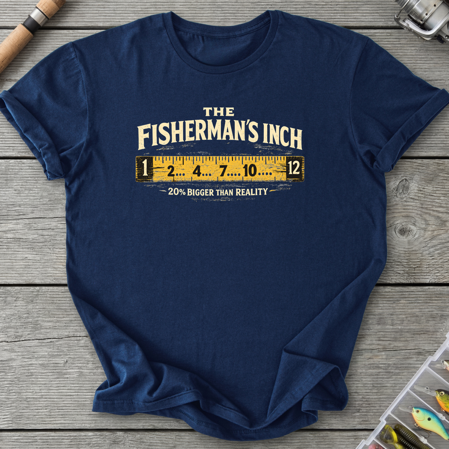 The Fisherman's Inch T-Shirt — Navy | River Giants Club