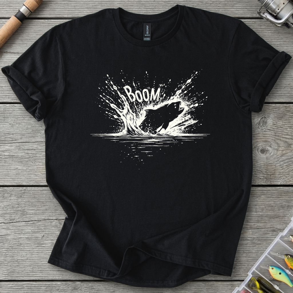 The Topwater BOOM T-Shirt — Black | River Giants Club