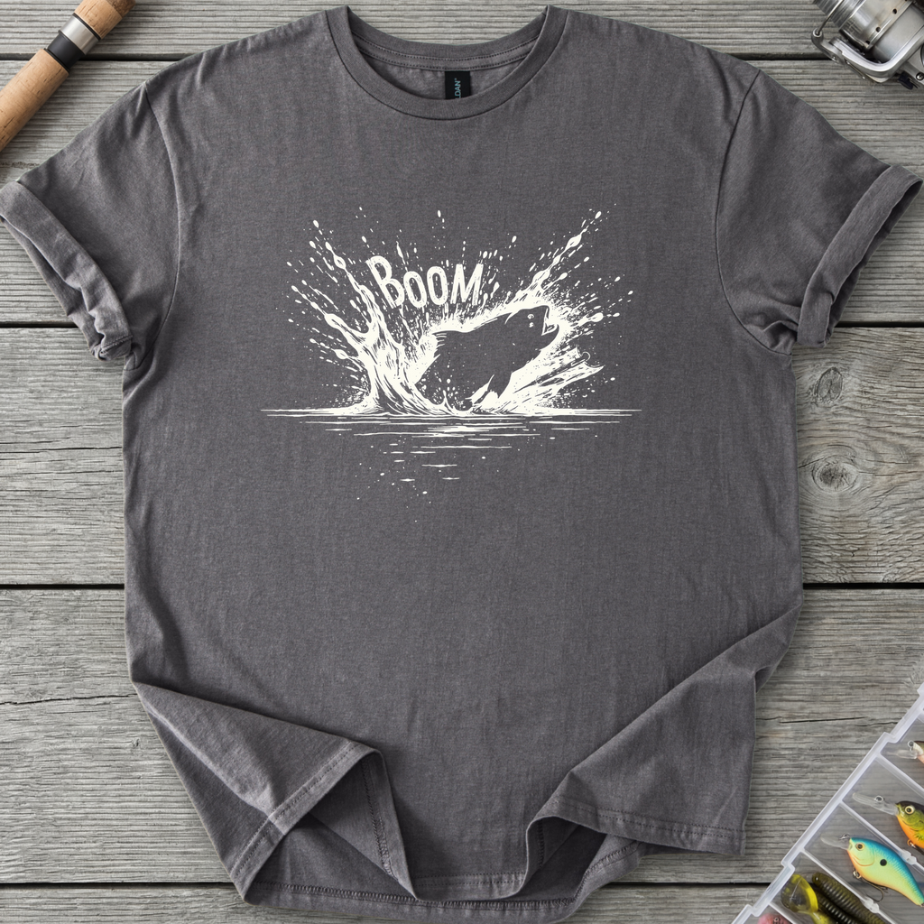 The Topwater BOOM T-Shirt — Charcoal | River Giants Club