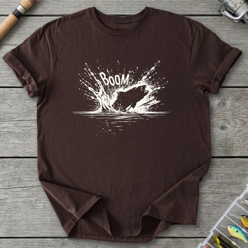 The Topwater BOOM T-Shirt — Dark Chocolate | River Giants Club