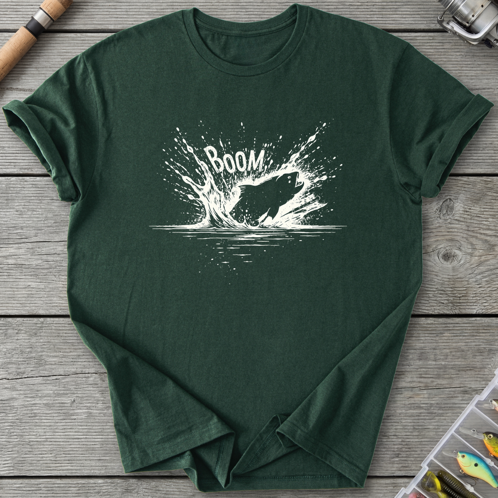 The Topwater BOOM T-Shirt — Forest Green | River Giants Club