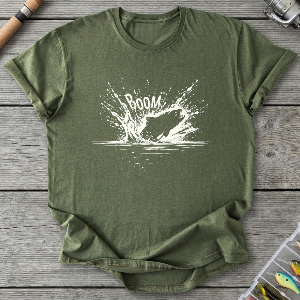 The Topwater BOOM T-Shirt — Military Green | River Giants Club