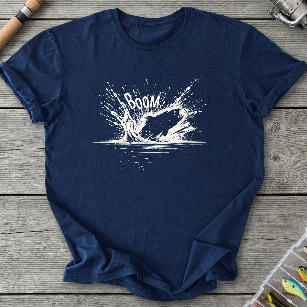 The Topwater BOOM T-Shirt — Navy | River Giants Club