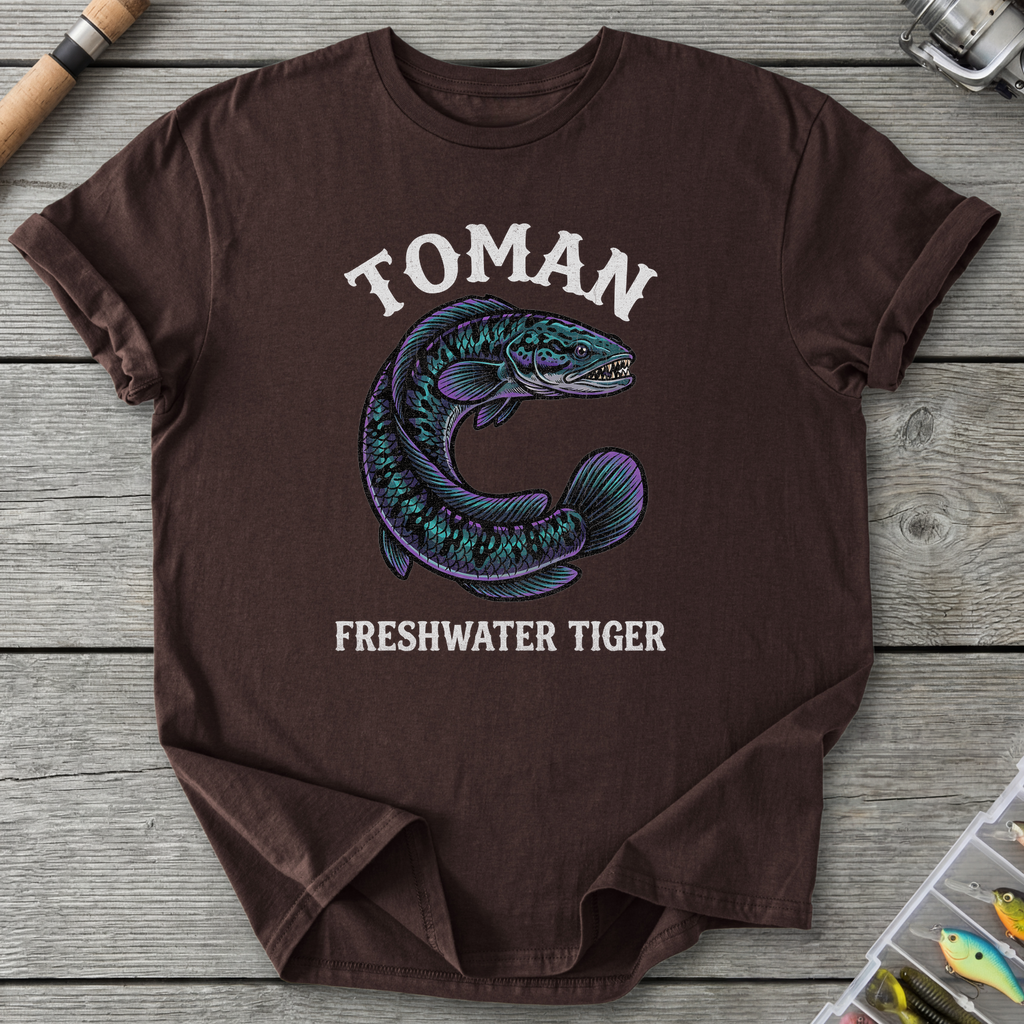 Toman Freshwater Tiger T-Shirt — Dark Chocolate | River Giants Club