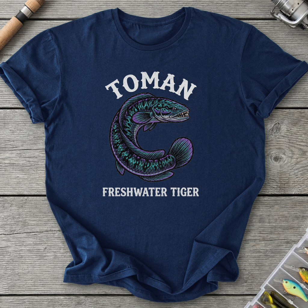 Toman Freshwater Tiger T-Shirt — Navy | River Giants Club