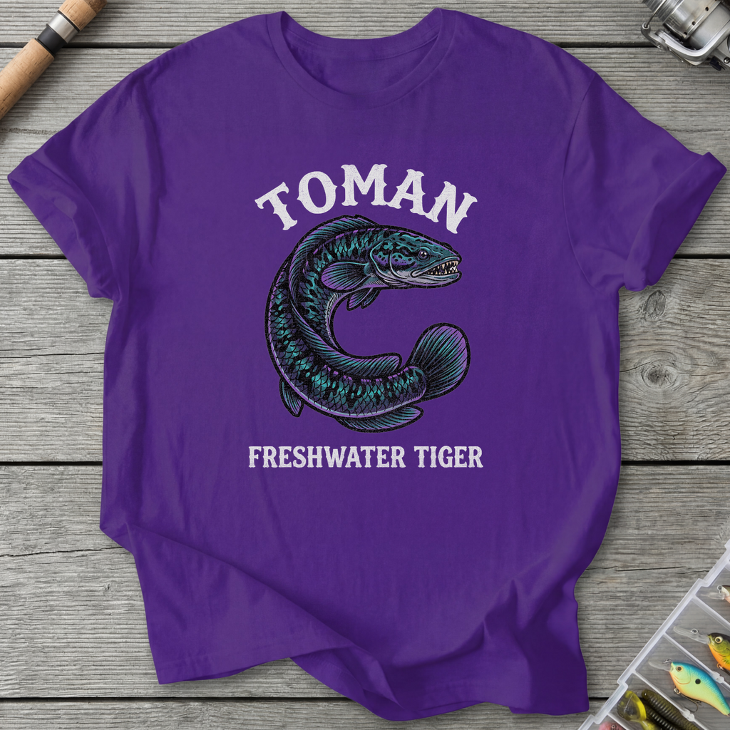 Toman Freshwater Tiger T-Shirt — Purple | River Giants Club