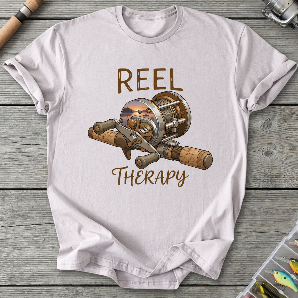 Vintage Reel Therapy T-Shirt — Ice Grey | River Giants Club