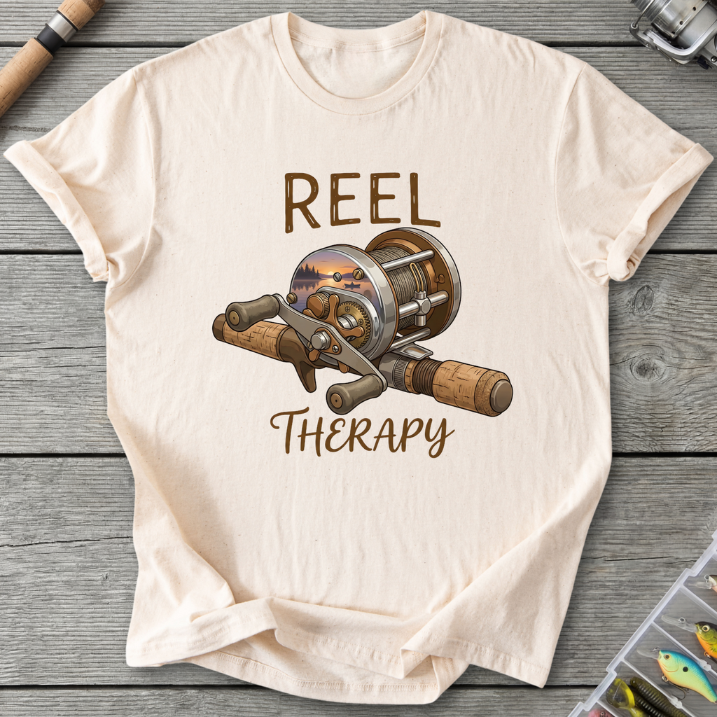 Vintage Reel Therapy T-Shirt — Natural | River Giants Club