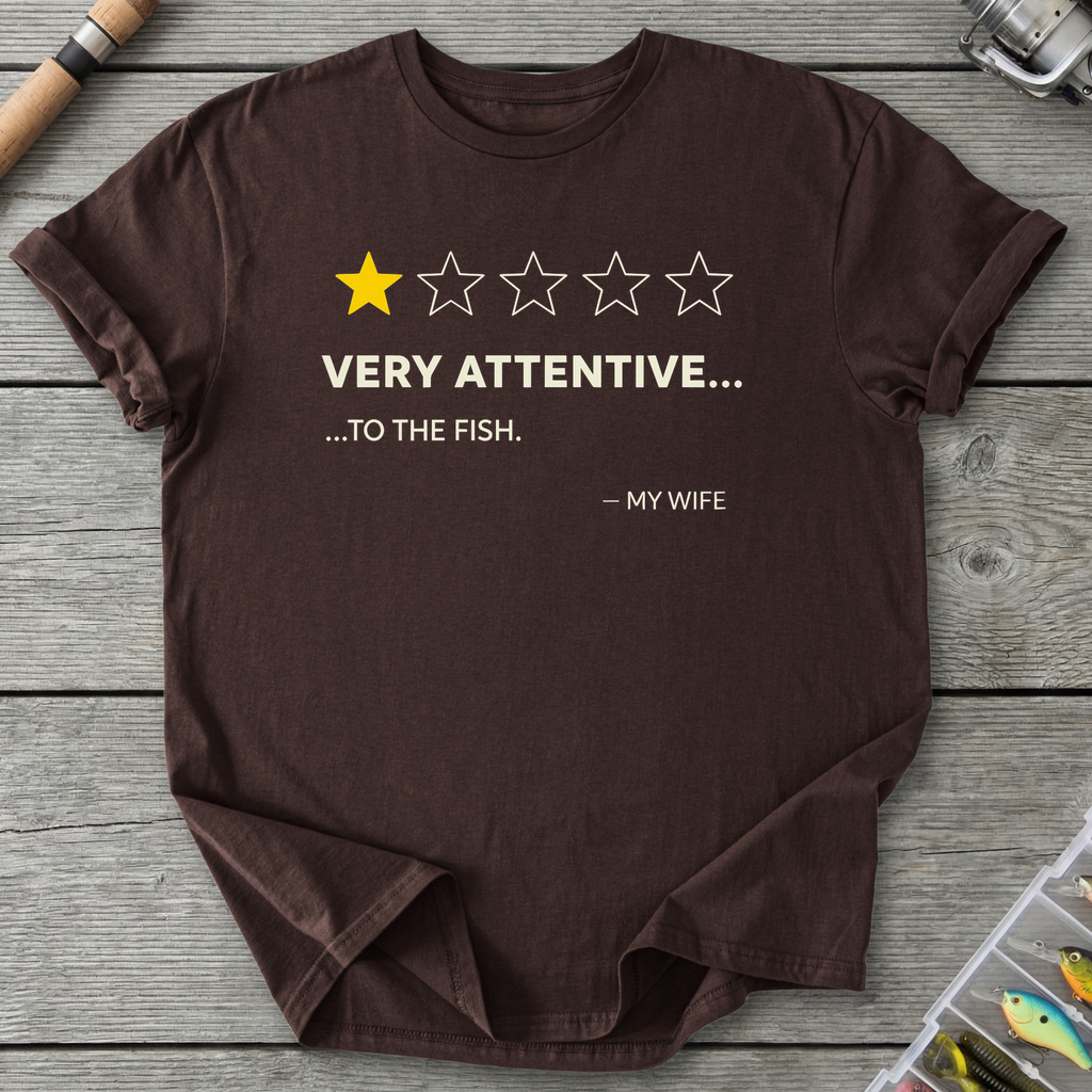 Wife One Star Review T-Shirt — Dark Chocolate | River Giants Club