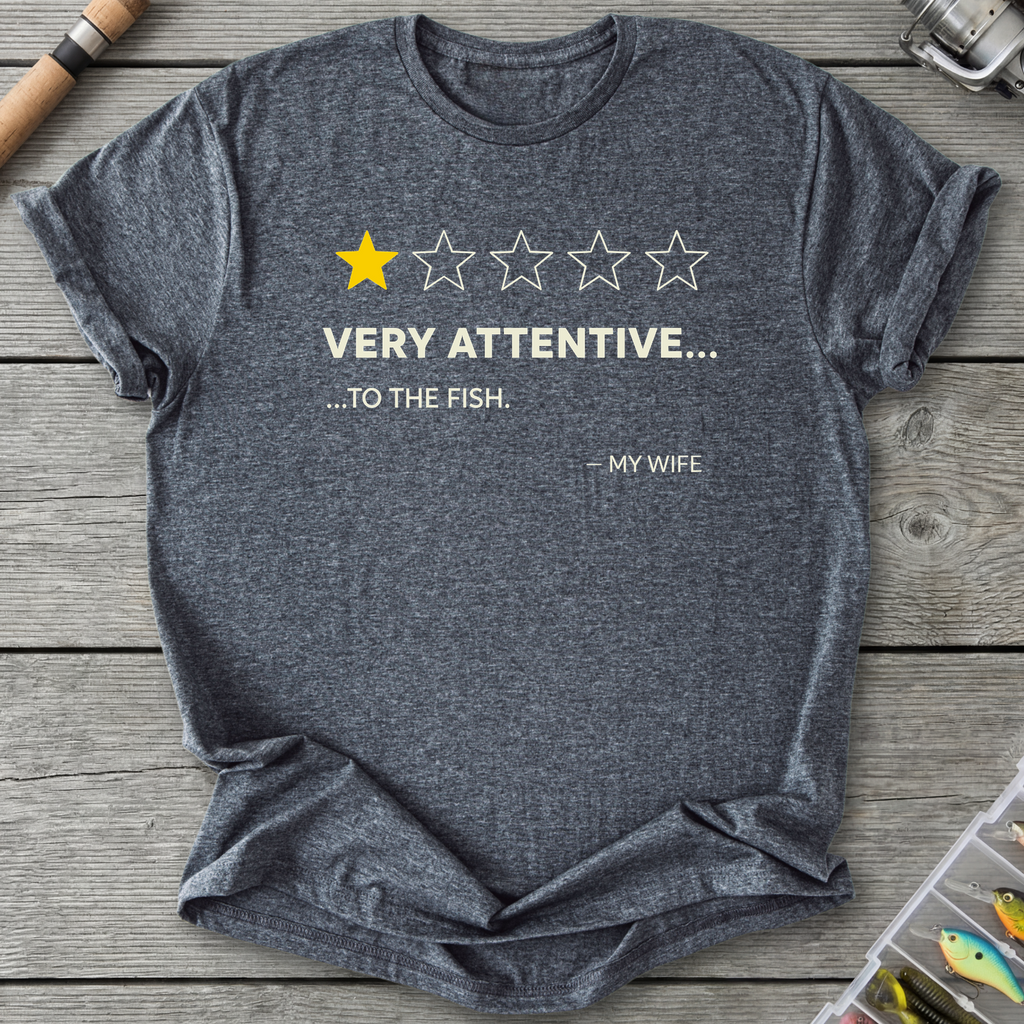 Wife One Star Review T-Shirt — Dark Heather | River Giants Club