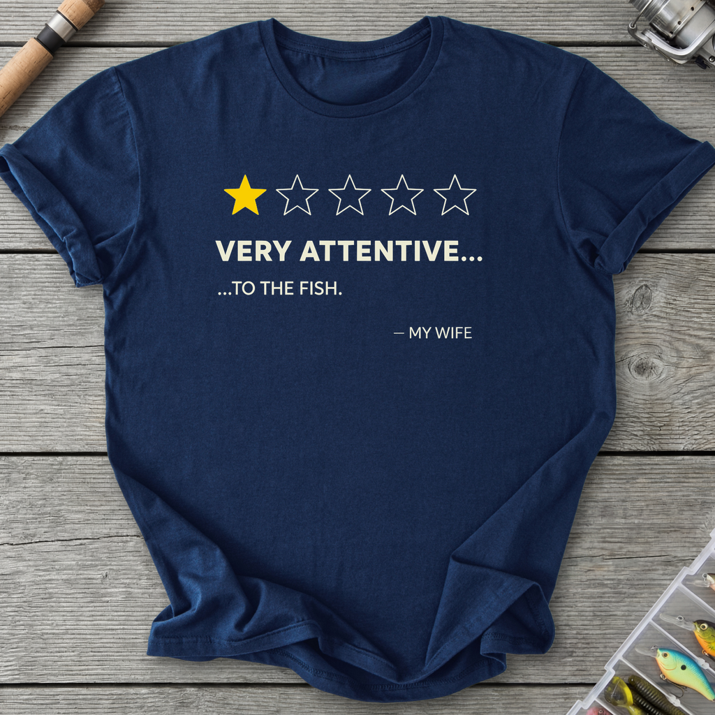 Wife One Star Review T-Shirt — Navy | River Giants Club