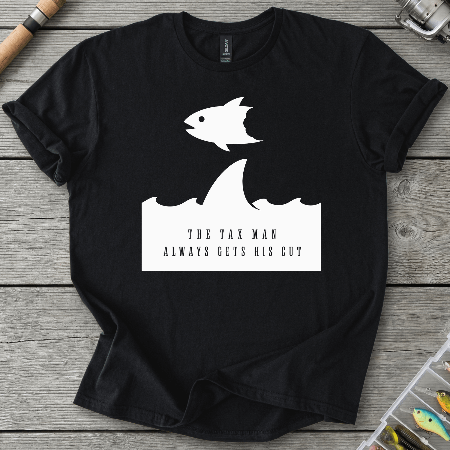 Shark Tax T-Shirt in Black | River Giants Club