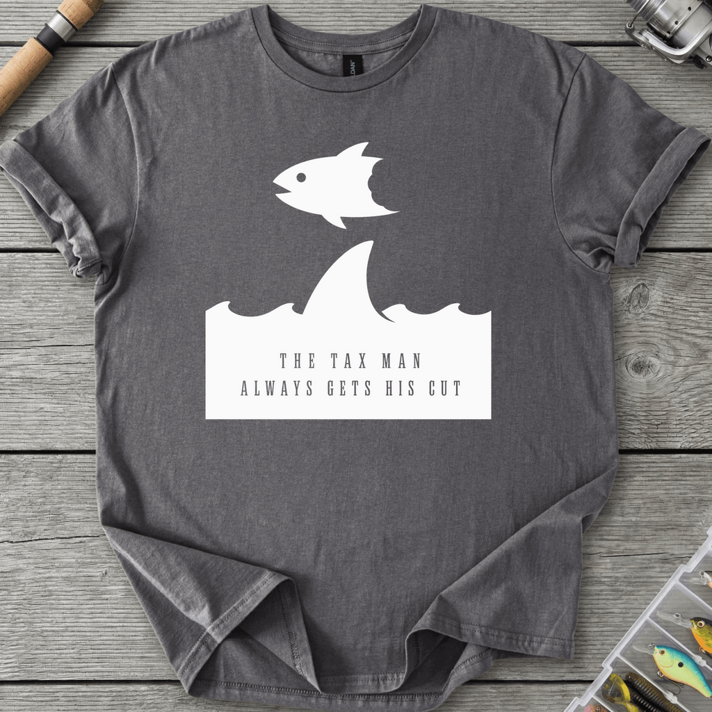 Shark Tax T-Shirt in Charcoal | River Giants Club