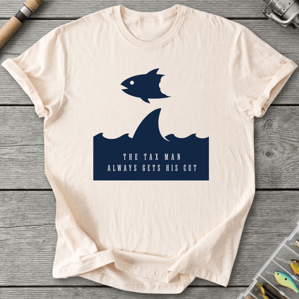 Shark Tax T-Shirt in Natural | River Giants Club