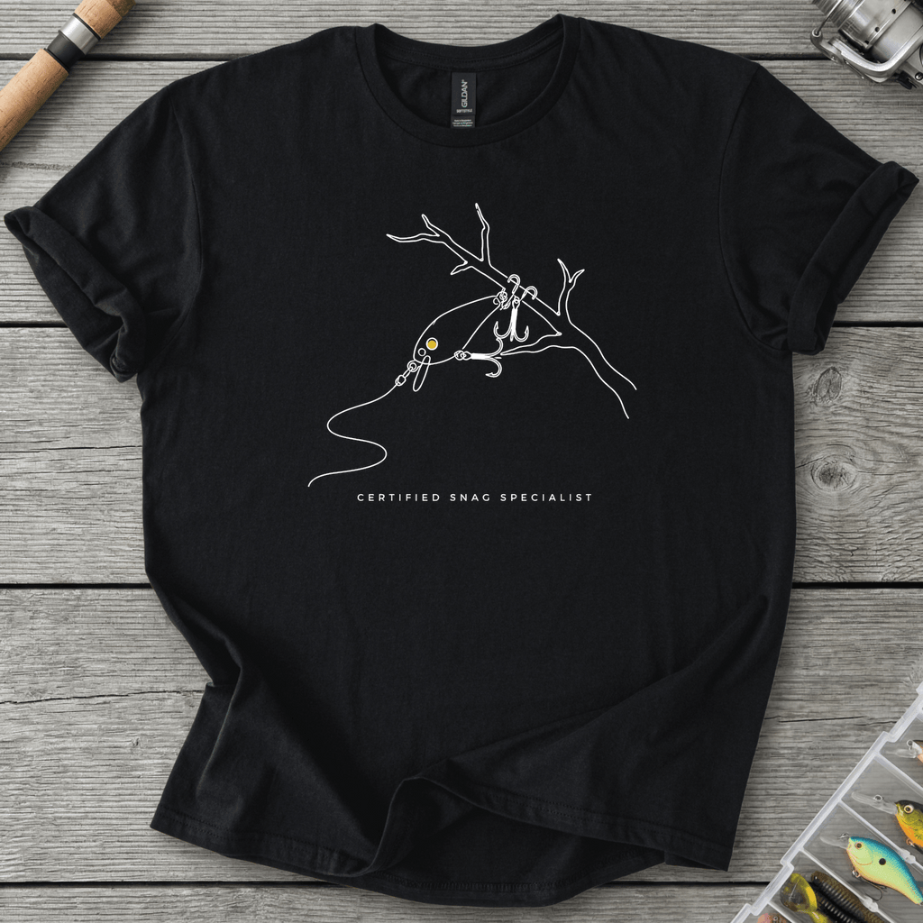 Snag Specialist T-Shirt in Black | River Giants Club