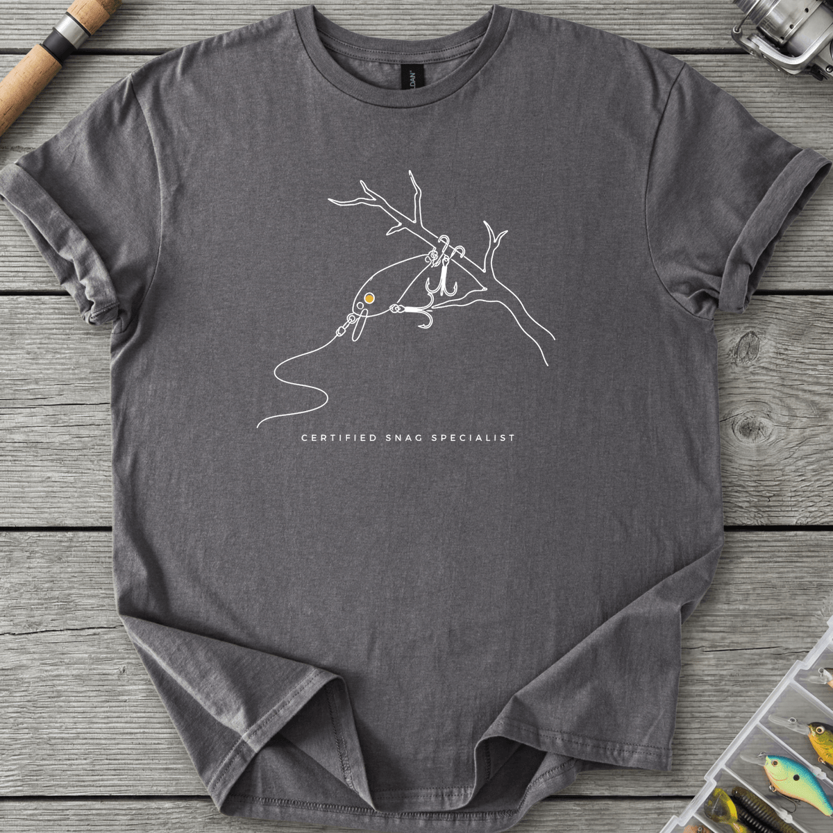 Snag Specialist T-Shirt in Charcoal | River Giants Club