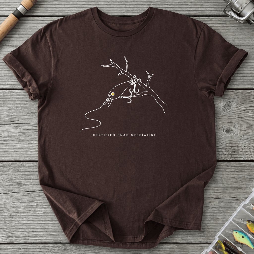 Snag Specialist T-Shirt in Dark Chocolate | River Giants Club