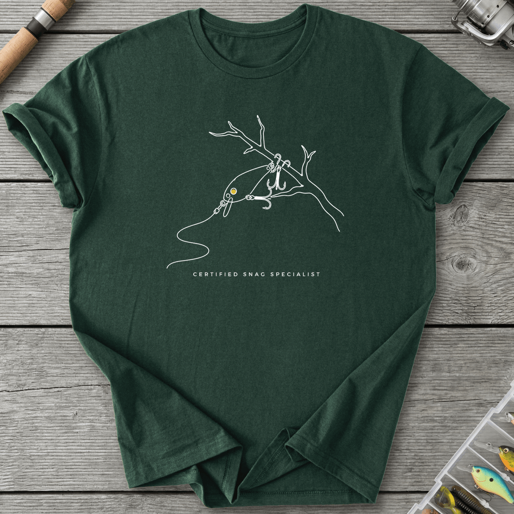 Snag Specialist T-Shirt in Forest Green | River Giants Club