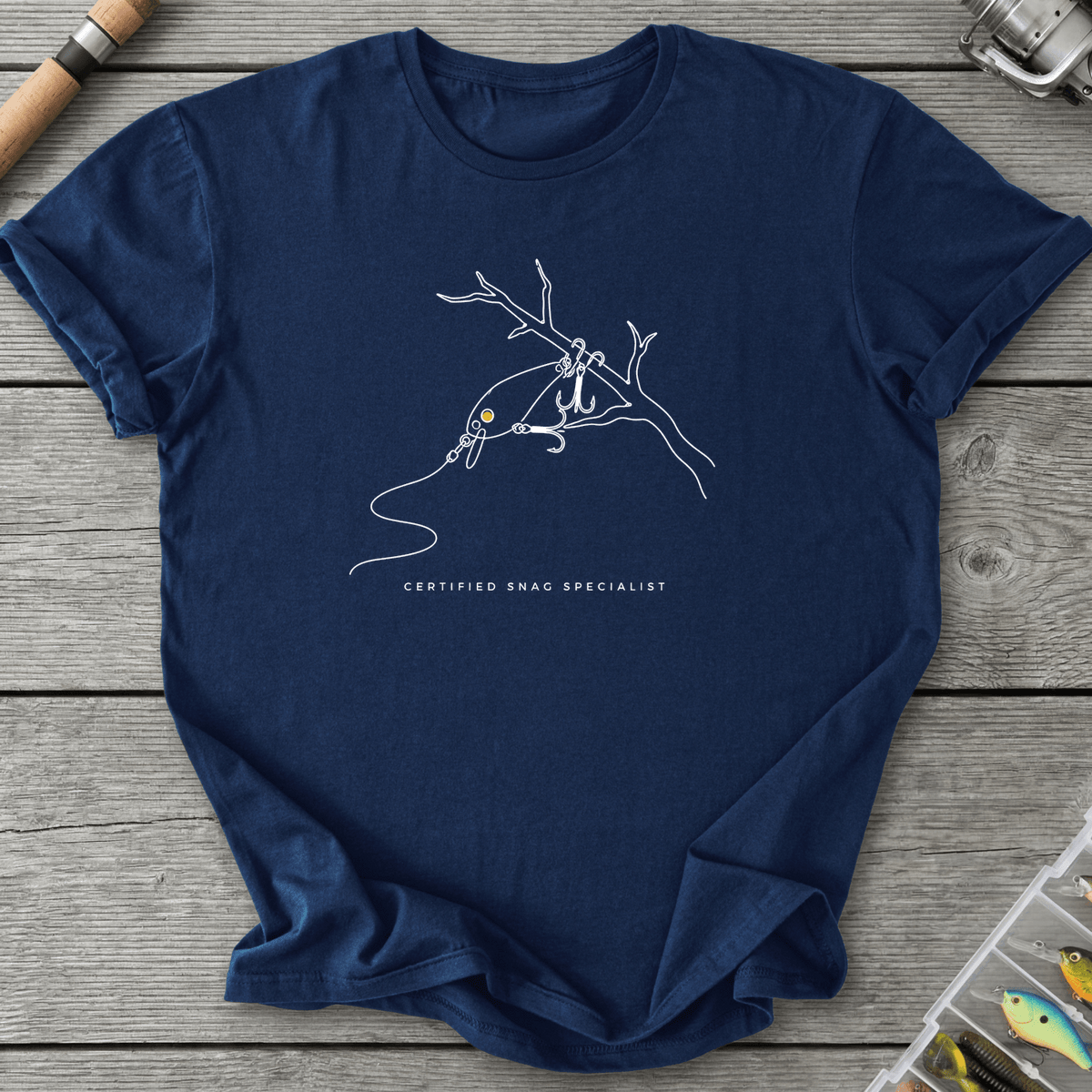 Snag Specialist T-Shirt in Navy | River Giants Club