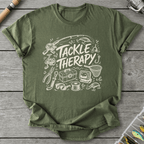 Tackle Therapy T-Shirt in Military Green | River Giants Club