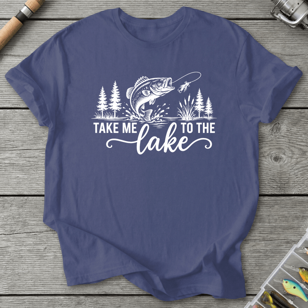Take Me To The Lake T-Shirt in Metro Blue | River Giants Club