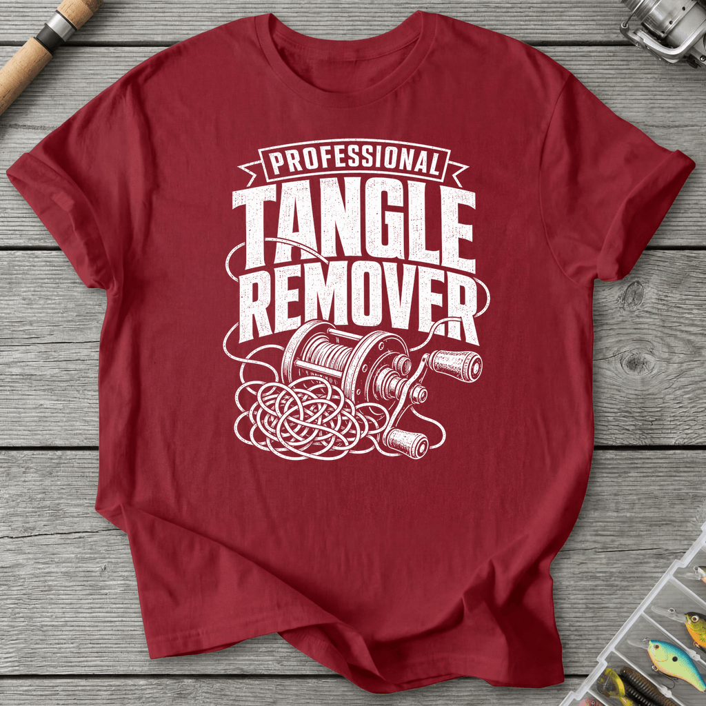 Tangle Remover T-Shirt in Antique Cherry Red | River Giants Club