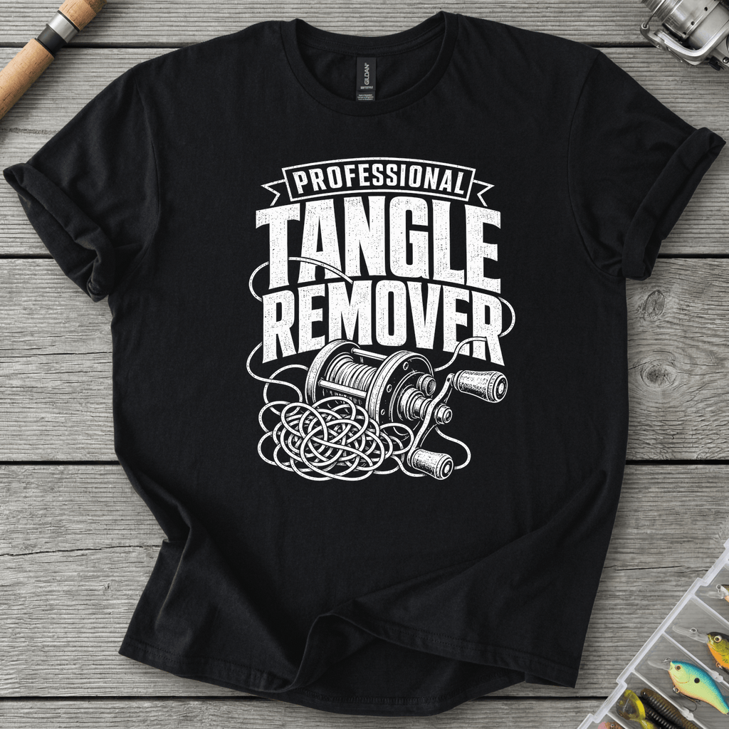 Tangle Remover T-Shirt in Black | River Giants Club