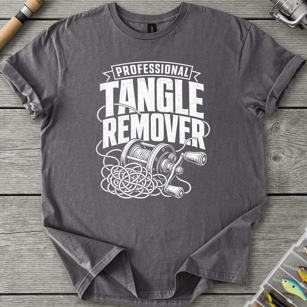 Tangle Remover T-Shirt in Charcoal | River Giants Club