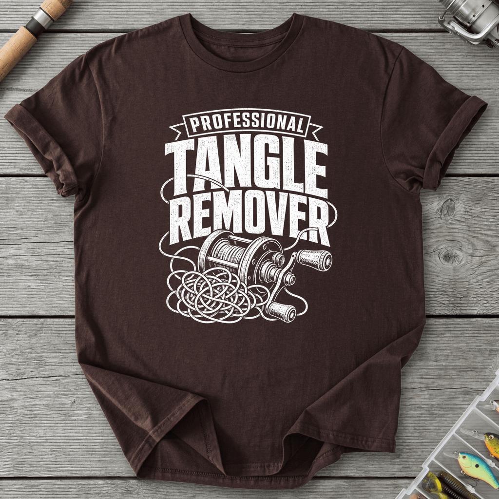 Tangle Remover T-Shirt in Dark Chocolate | River Giants Club