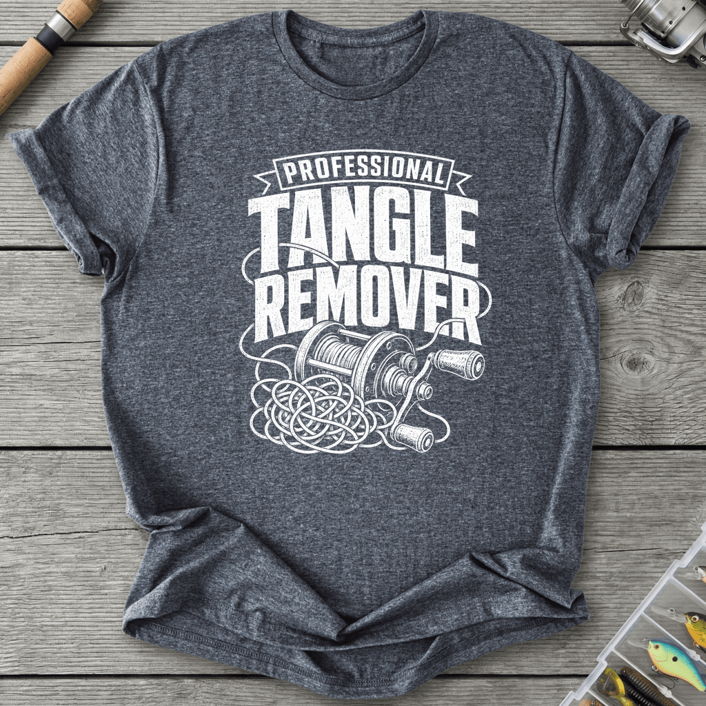 Tangle Remover T-Shirt in Dark Heather | River Giants Club