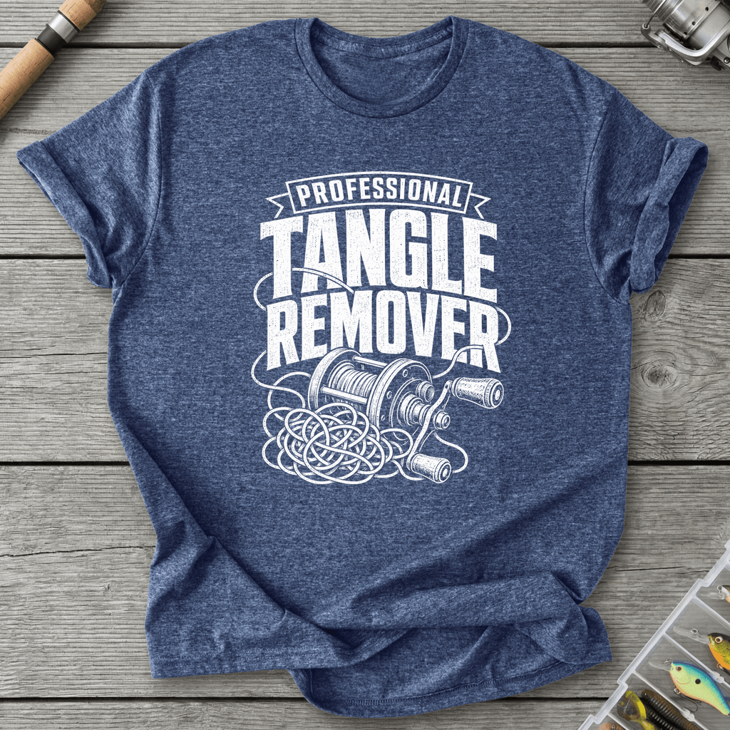 Tangle Remover T-Shirt in Heather Navy | River Giants Club