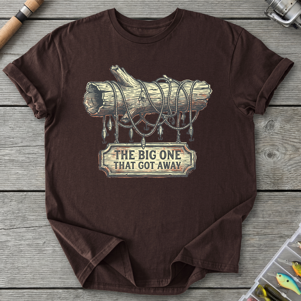 THAT GOT AWAY T-Shirt in Dark Chocolate | River Giants Club