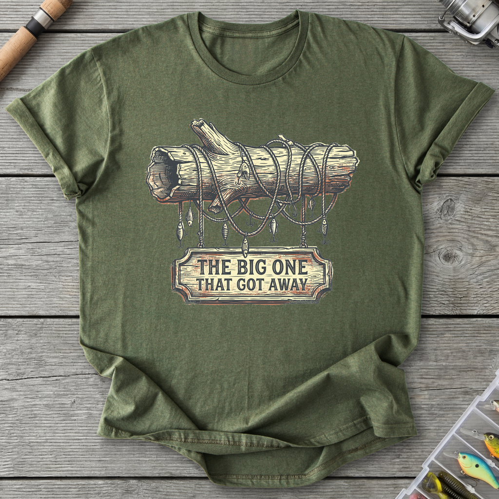THAT GOT AWAY T-Shirt in Military Green | River Giants Club