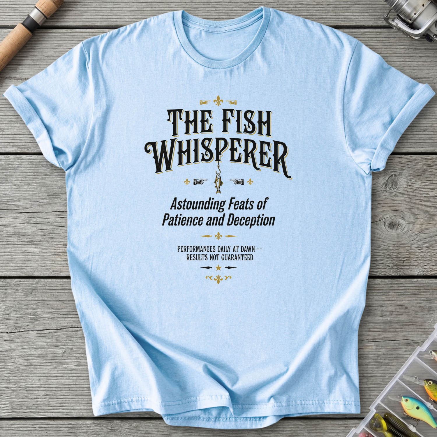 The Fish Whisperer T-Shirt in Light Blue | River Giants Club