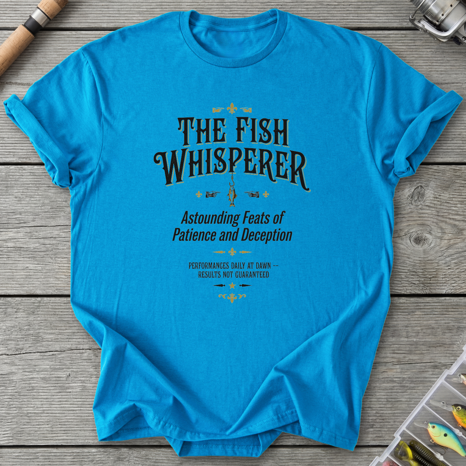 The Fish Whisperer T-Shirt in Sapphire | River Giants Club
