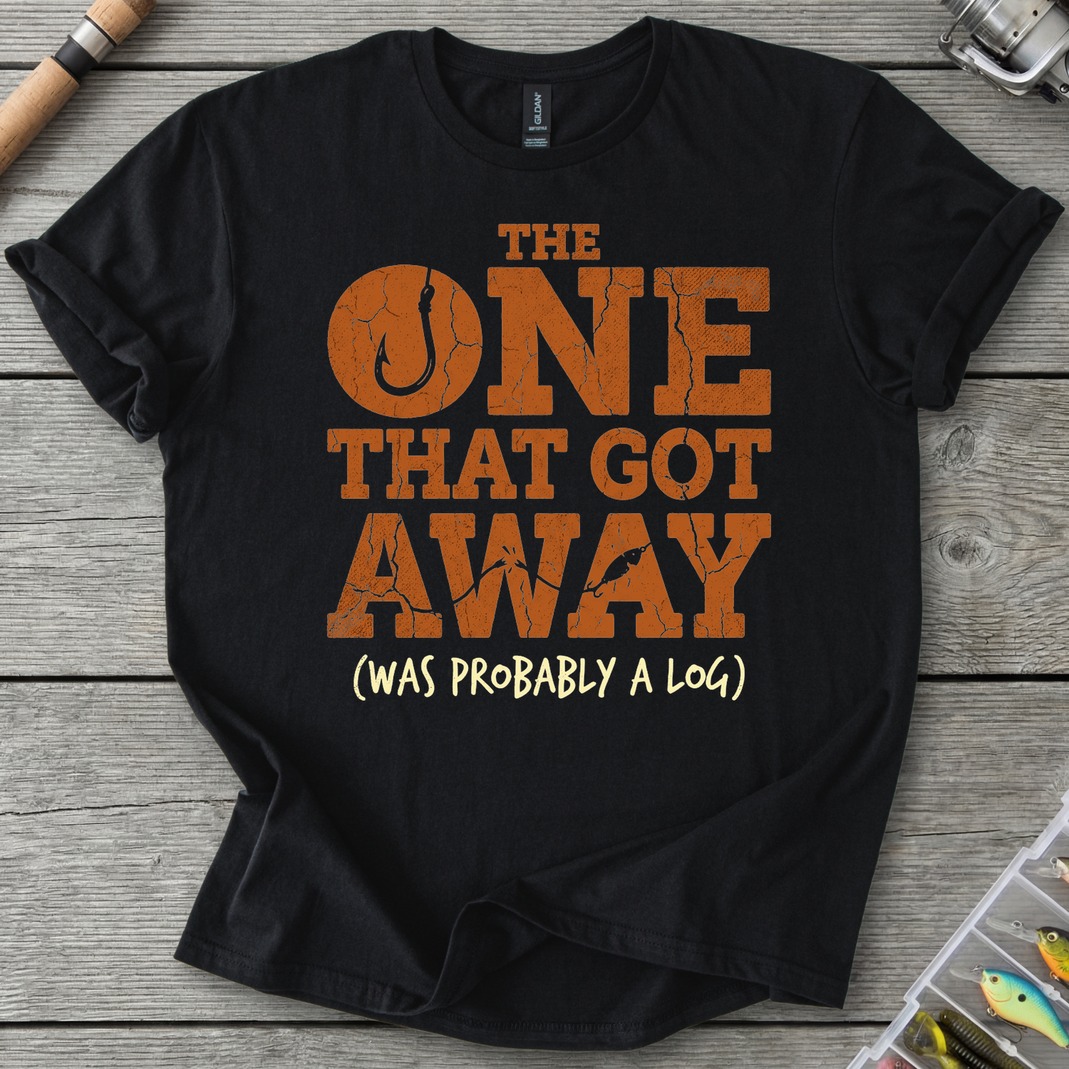 The One That Got Away T-Shirt in Black | River Giants Club