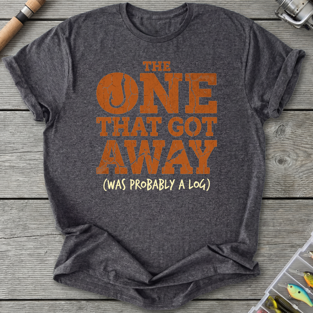 The One That Got Away T-Shirt in Dark Heather Grey | River Giants Club