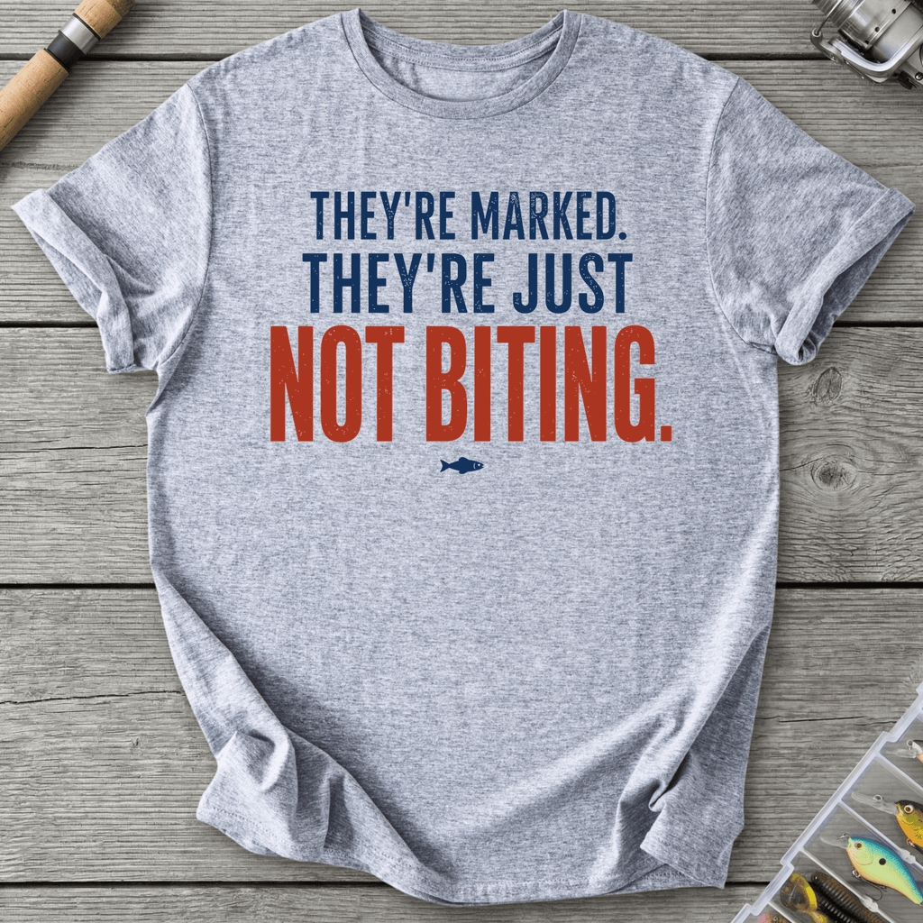 They're Just Not Biting T-Shirt in Sport Grey | River Giants Club
