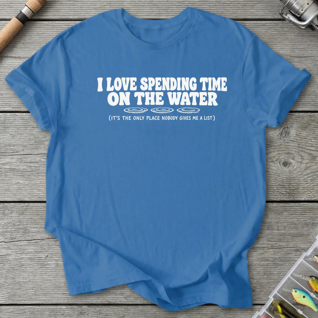 Time On The Water T-Shirt in Iris | River Giants Club