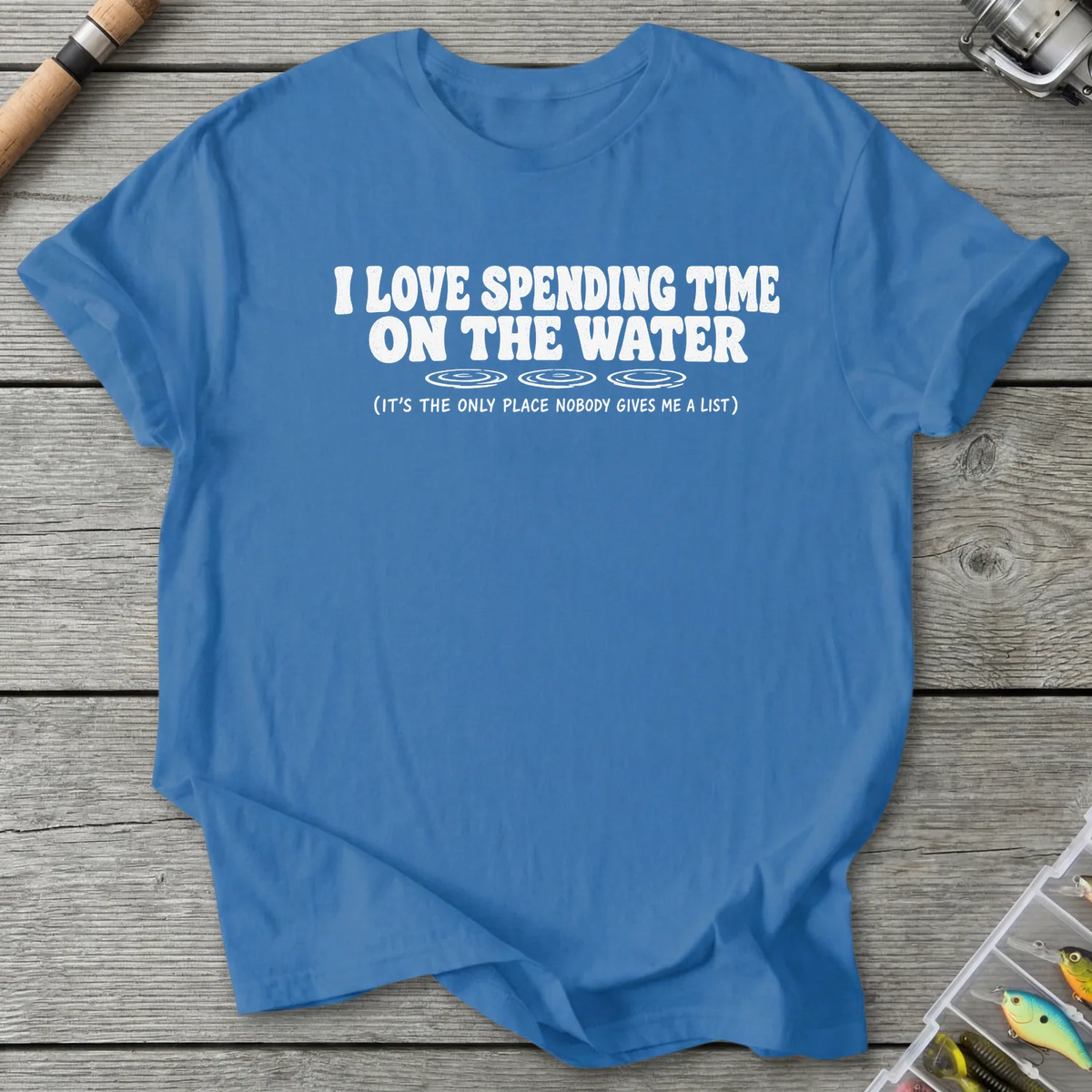Time On The Water T-Shirt in Iris | River Giants Club