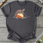 Turtle Rides Bobber T-Shirt in Dark Heather Grey | River Giants Club