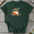 Turtle Rides Bobber T-Shirt in Forest Green | River Giants Club