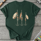 Vintage Fishing Spinners T-Shirt in Forest Green | River Giants Club