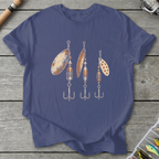 Vintage Fishing Spinners T-Shirt in Metro Blue | River Giants Club